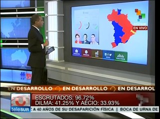 Muestran triunfo de Dilma Rousseff por estados