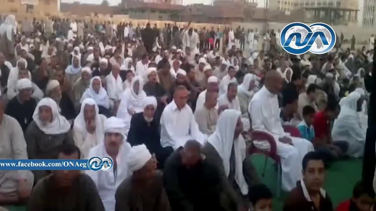 بالفيديو .. الآلاف يؤدون صلاة العيد فى 127 ساحة بالفيوم
