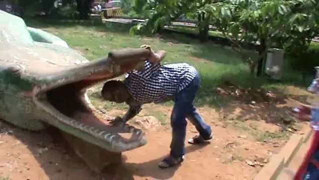 crocodile sculpture at VUDA park Kailashgiri Mountain Vishakhapatnam Vizag SKMClasses Subhashish