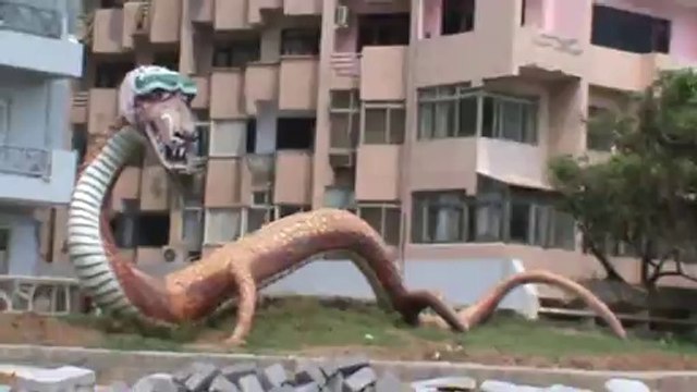 Dragon Dinosaur Snake Ramakrishna Beach horbour Vishakhapatnam Vizag SKMClasses Subhashish