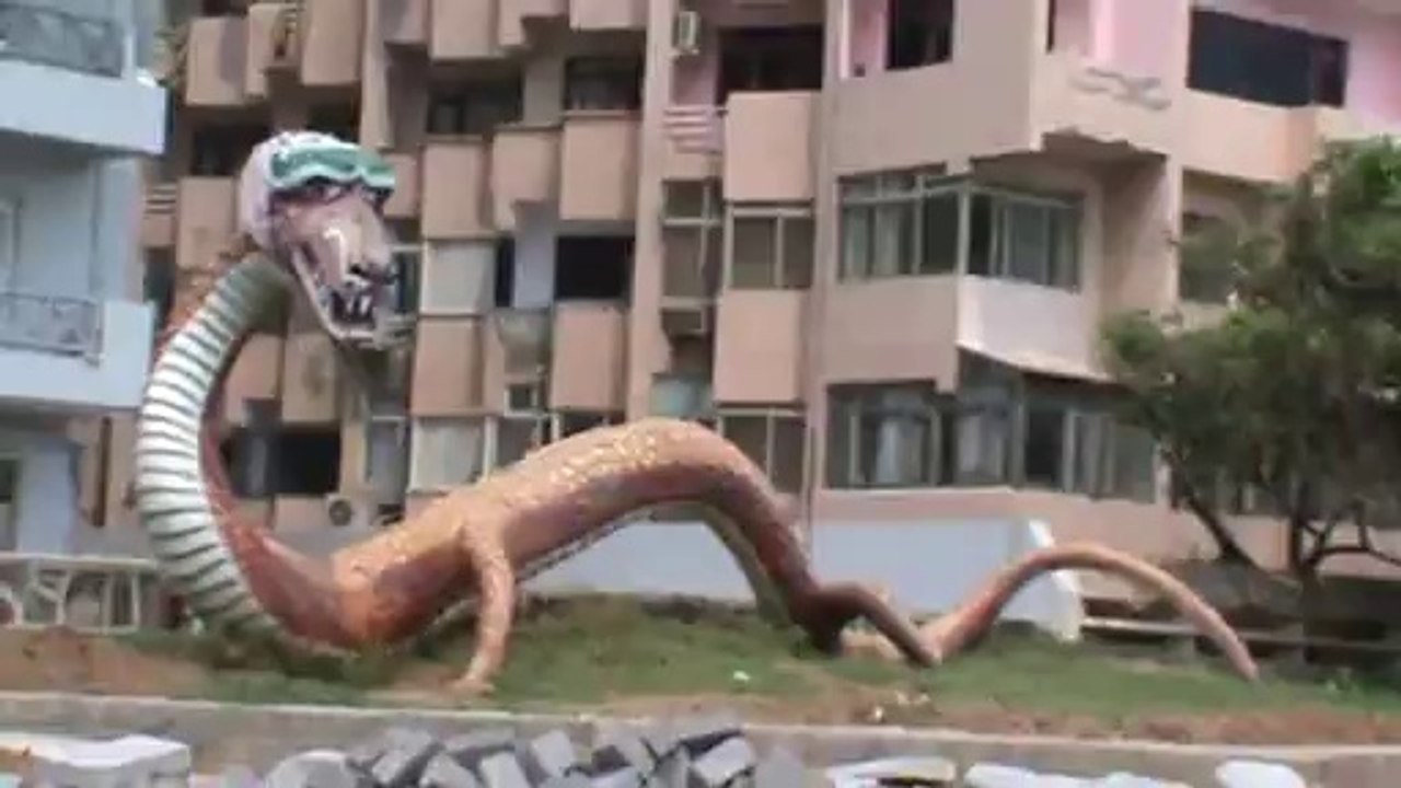 Dragon Dinosaur Snake Ramakrishna Beach horbour Vishakhapatnam Vizag SKMClasses Subhashish