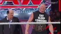 John Cena Brawl With Brock Lesnar  WWE Raw 15 September 2014 HD
