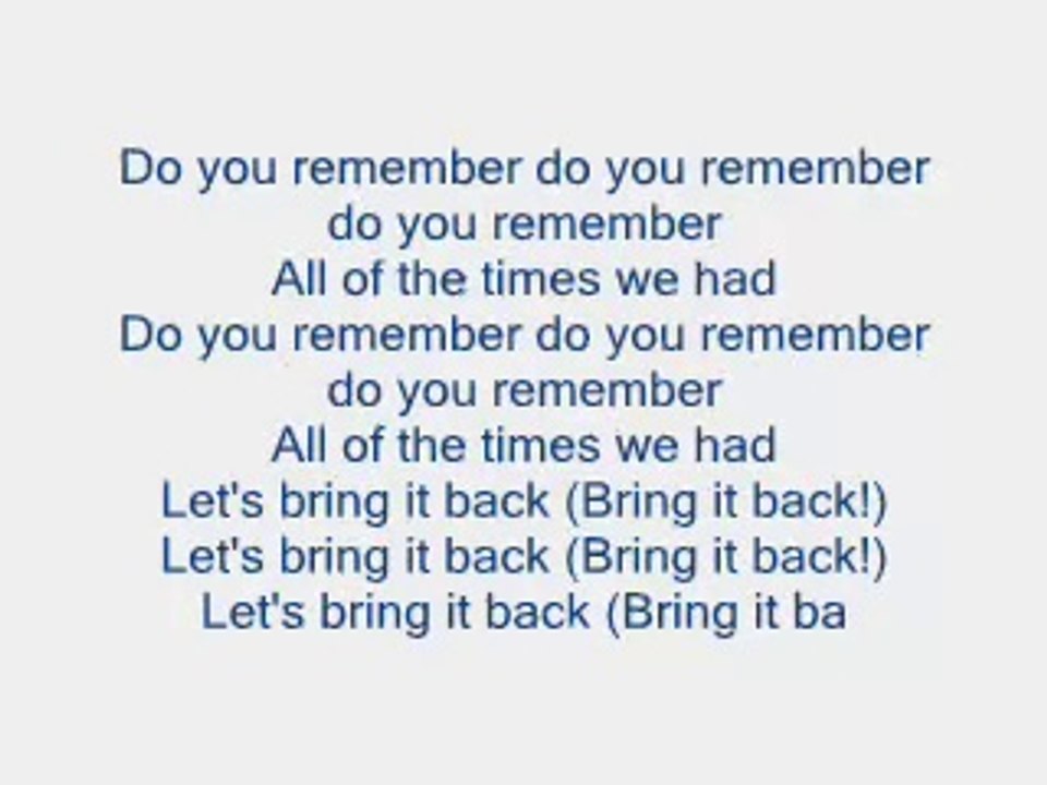do u remember jay sean with lyrics - video Dailymotion