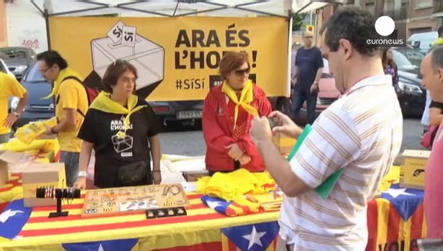 Katalanlar gövde gösterisi yaptı