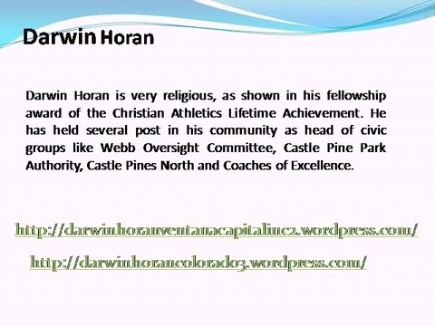 Darwin Horan colorado