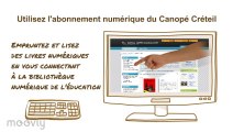 Accéder aux ressources numériques des médiathèques de Canopé-académie de Créteil.