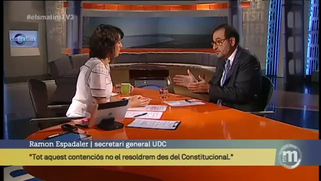 TV3 - Els Matins - Espadaler: El govern no posarà els mossos en la tessitura d'haver d'escollir s