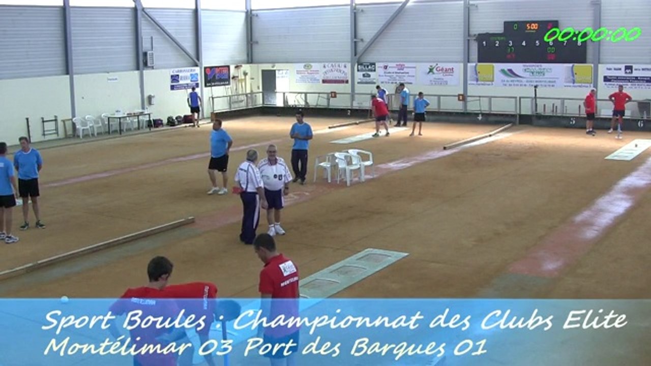 Premier tour, Tir progressif, Montélimar contre Port des Barques, Sport Boules, J1 Elite 2014 2015