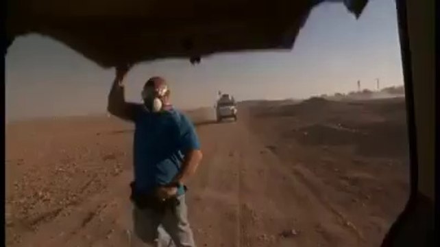 Turkish soldiers attacking a BBC team at the border with Syria