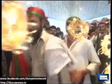Dunya News - Sheikh Rasheed brings life to PTI sit-in with lights, colorful stripes