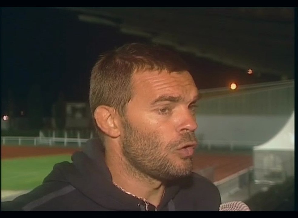 ITW d'apres match de Olivier Laurent