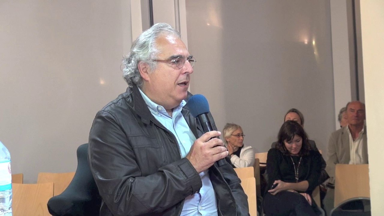 intervention de M. Dominique Fredj responsable de la librairie Le Failler Rennes  lors de la remise du prix oedipe des libraires 2014