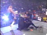 Sting descends from rafters & takes out members of the NWO (WCW Monday Nitro 10/20/1997)