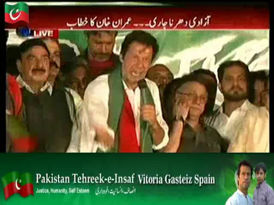 Imran Khan Speech In Azadi March – 6th September 2014