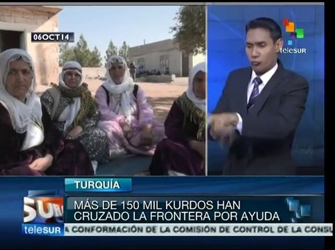 Miles de desplazados sirios por DAESH llegan a frontera con Turquía