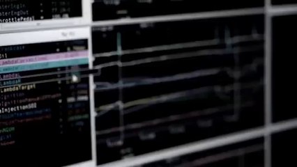 Motor V6 Turbo da Honda em funcionamento