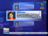 Reitera Rousseff compromiso con mejorar en gestión de Brasil