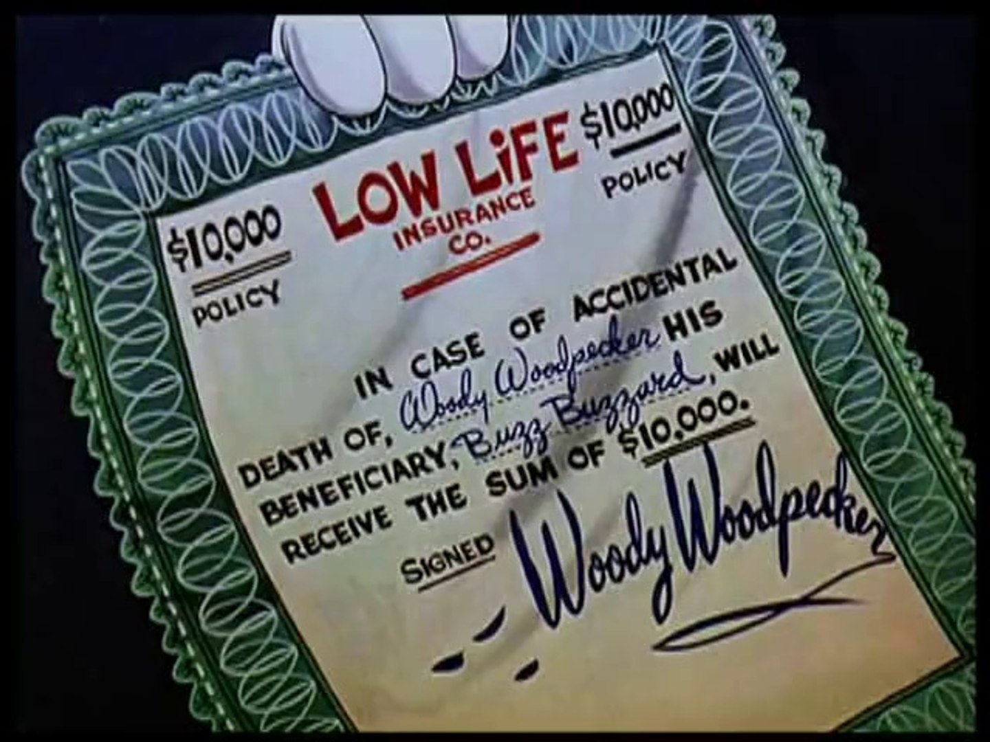 Pica-Pau - Apólice Cobertor (1948)