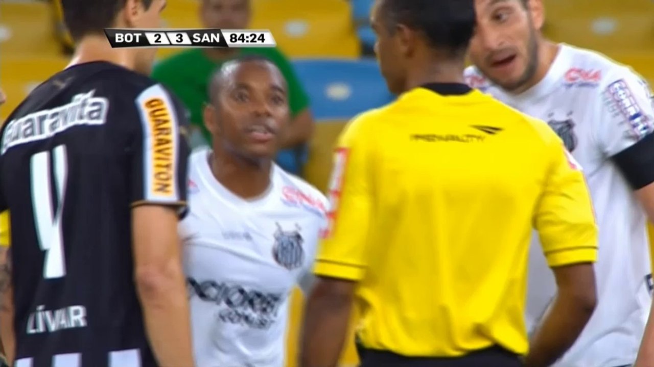 Brasil- Robinho marca dos goles antes de ser expulsado