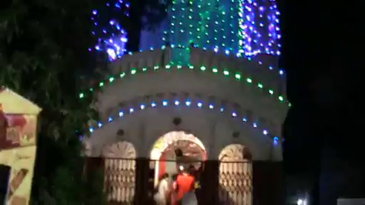 Lighting at Durgapuja at Waltair Kalibari Vishakhapatnam Vizag SKMClasses Subhashish