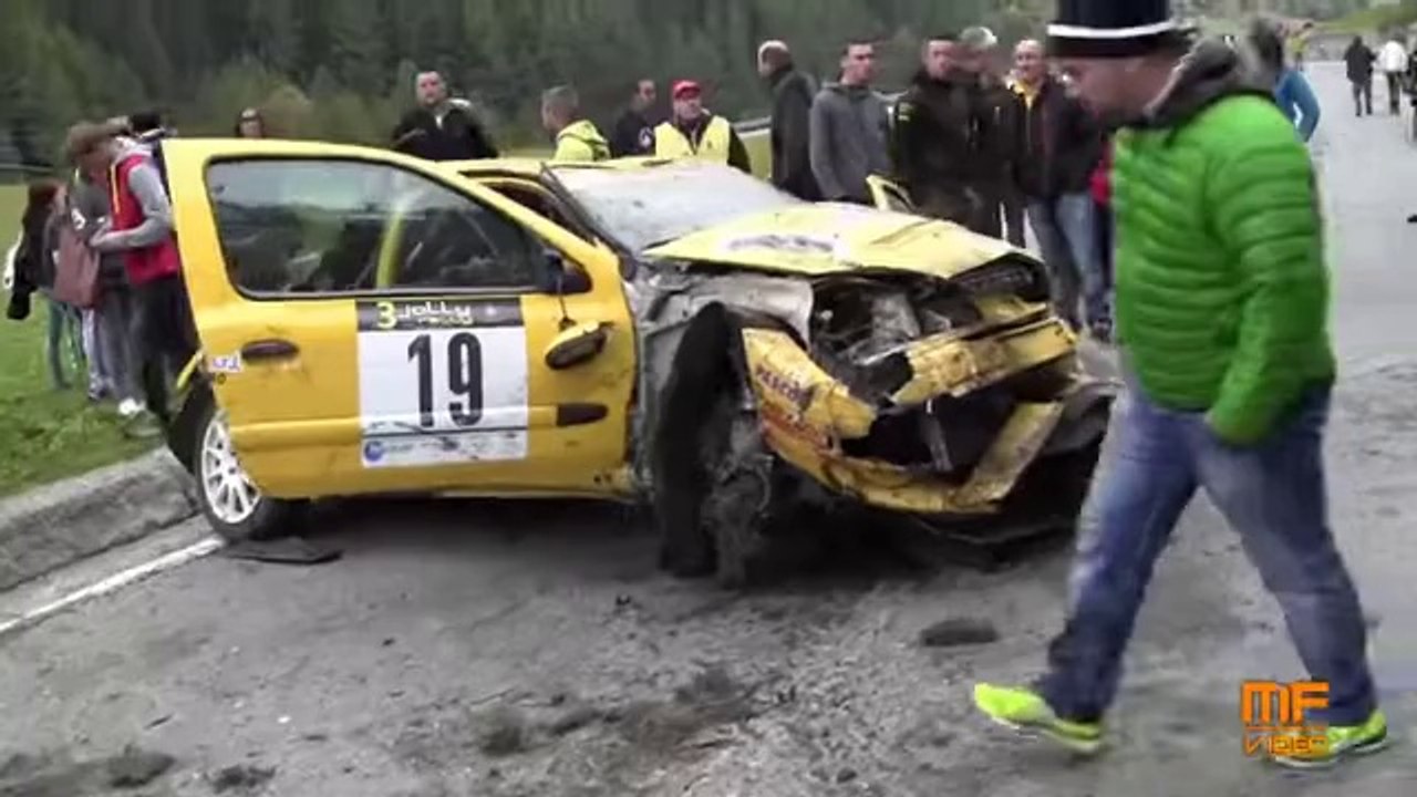 Jolly Rally Valle d'Aosta 2014 - Big crash