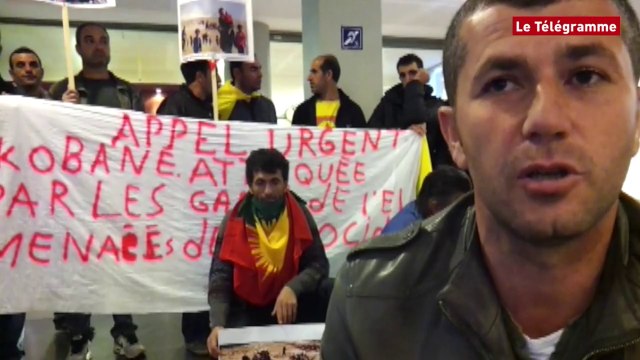 Vannes. 4 TER bloqués en solidarité avec Kobané