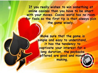 How To win At Online Casinos