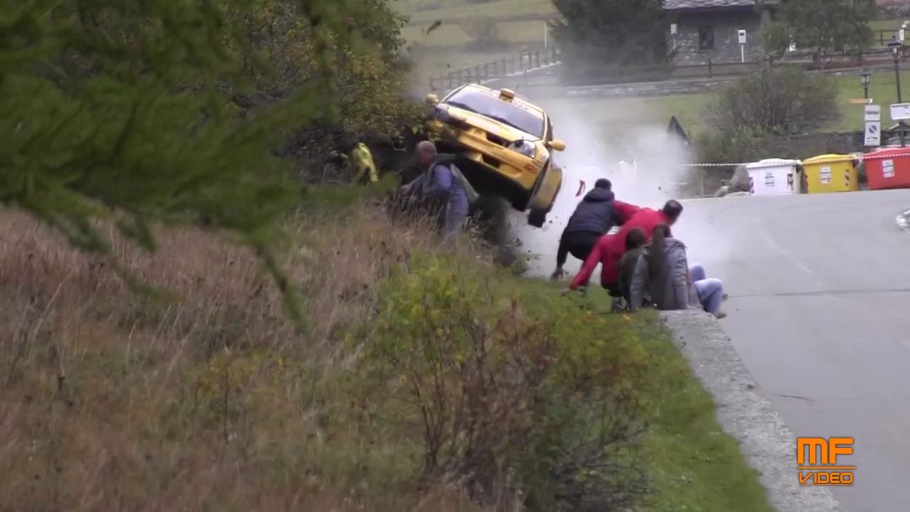 Accident spectaculaire au Jolly Rally du Val d'Aoste