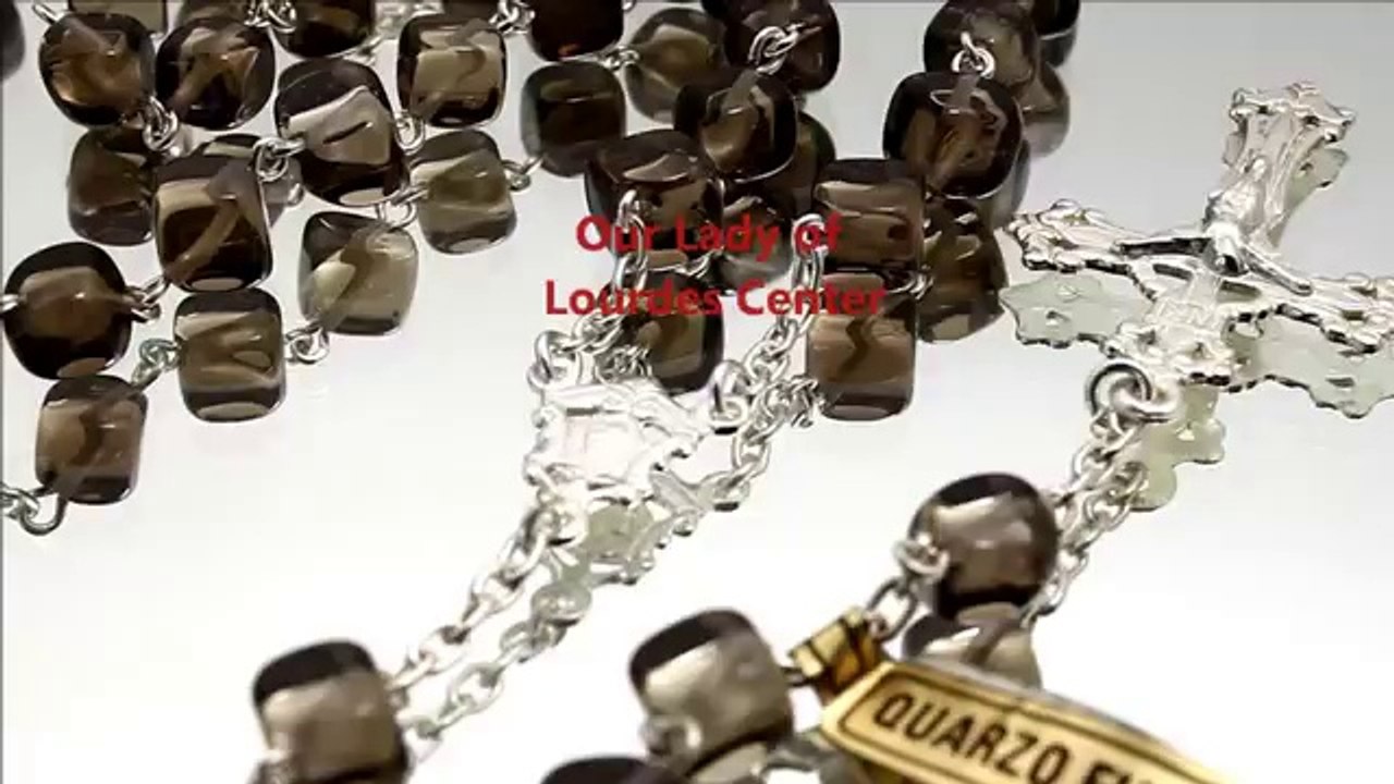 Smoky Quartz Beads Rosary w Sterling Silver Beads
