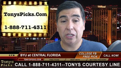 Download Video: Central Florida Knights vs. BYU Cougars Free Pick Prediction NCAA College Football Odds Preview 10-9-2014