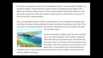 The Favourite Destinations of Priti Barua  The Bahamas