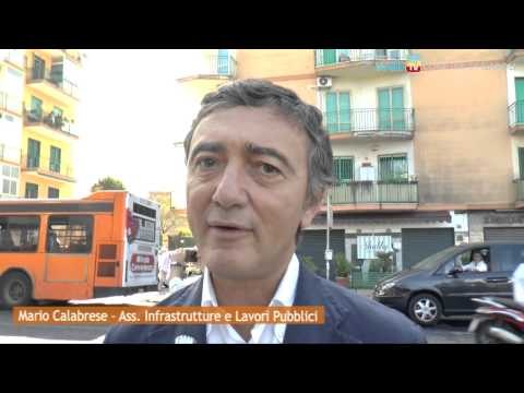 Napoli - Via Emilio Scaglione, un nuovo manto stradale (06.10.14)