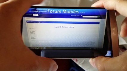LG G3 Galerie photos et ses fonctionnalités.