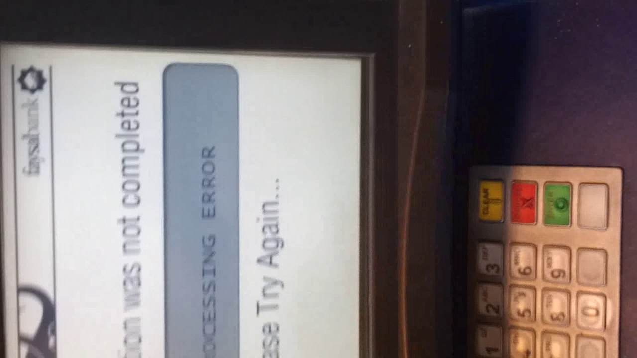 Atm Failures today
