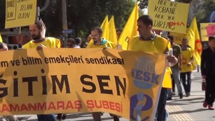 Kahramanmaraş?ta Eğitimciler İş Bıraktı