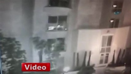 Şişli'de Bir Genç Kızın Rezidanstan Düşme Anı Kamerada