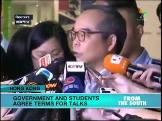 Hong Kong: gov't, protesters to begin formal talks