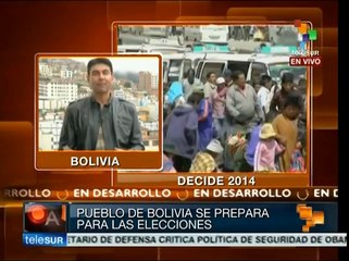 Pueblo boliviano se prepara para elecciones el próximo domingo