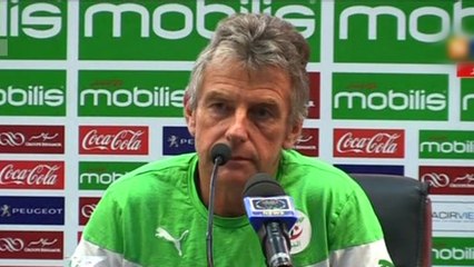 Conférence de presse de Gourcuff durant le stage de Malawi-Algérie