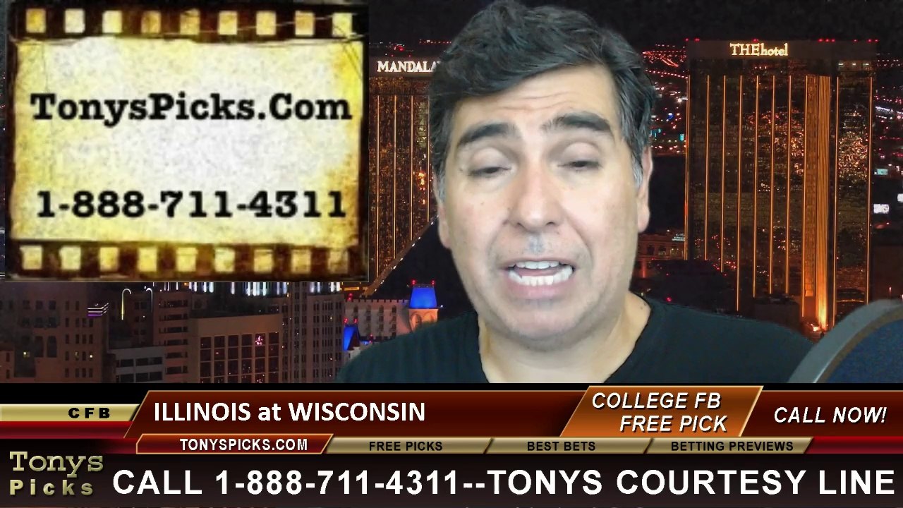 Wisconsin Badgers vs. Illinois Fighting Illini Free Pick Prediction NCAA College Football Odds Preview 10-11-2014