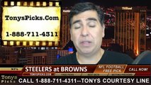 Cleveland Browns vs. Pittsburgh Steelers Free Pick Prediction NFL Pro Football Odds Preview 10-12-2014