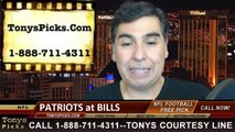 Buffalo Bills vs. New England Patriots Free Pick Prediction NFL Pro Football Odds Preview 10-12-2014