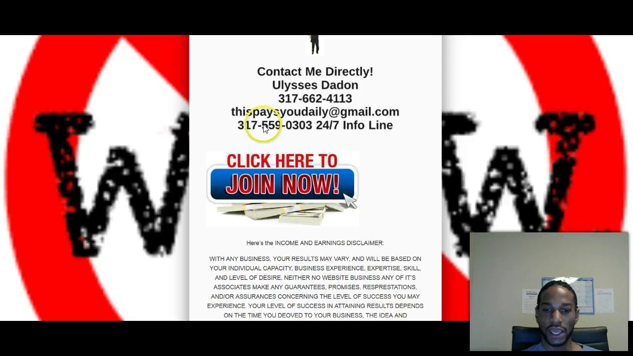 No Website Review Ulysse Dadon Make $250 A Day With No Website No Selling