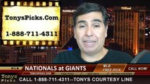 MLB Playoff Free Pick Prediction San Francisco Giants vs. Washington Nationals Game 4 NLDS Odds Preview 10-7-2014