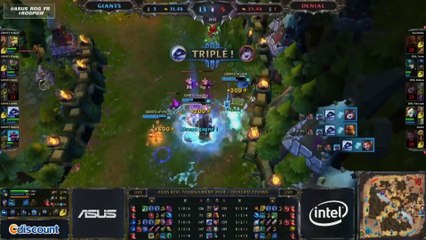 League of Legends - ASUS ROG Tournament - Qualifier 3 GIANTS VS DENIAL