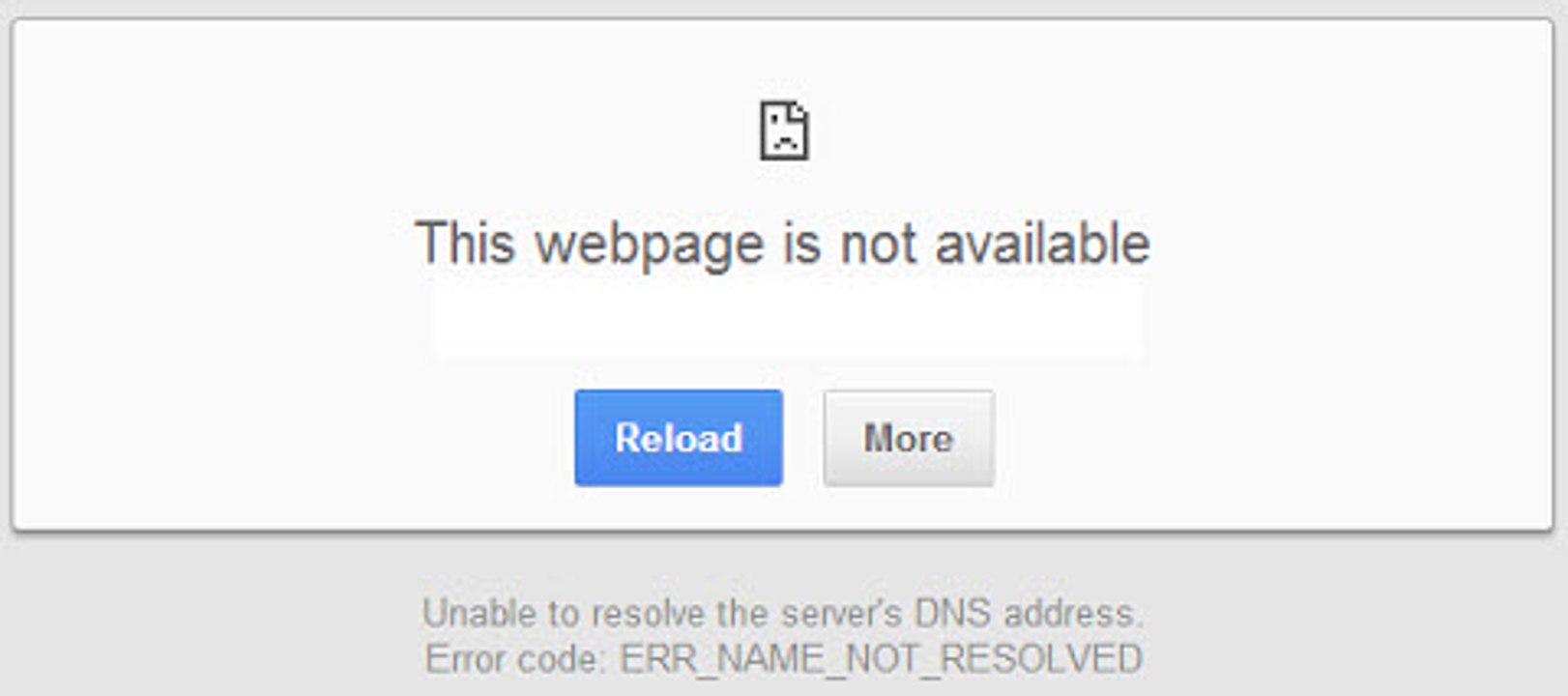 This webpage is not available chrome~solved