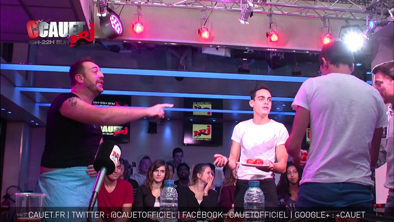 Jeff se prend 5 tomates en pleine face - C'Cauet sur NRJ