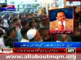 2nd day of Eid-ul-Azah 2014: Altaf Hussain talk to MQM workers at main camp of KKF in Karachi