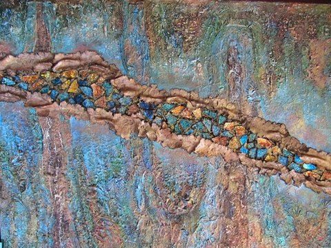 L'exposition des artistes off , festival d'art contemporain de Saint Florent sur Auzonnet