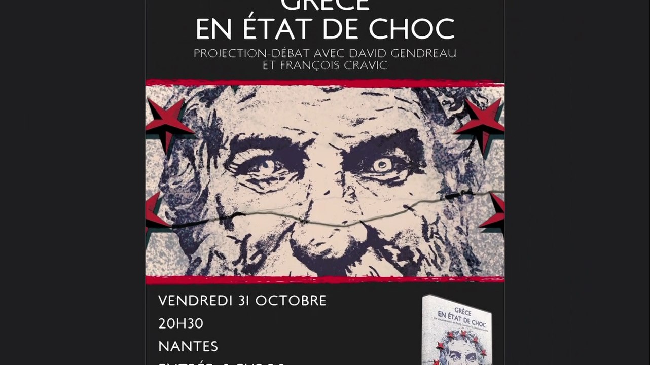 Nantes : projection-débat "Grèce en Etat de Choc" avec David Gendreau